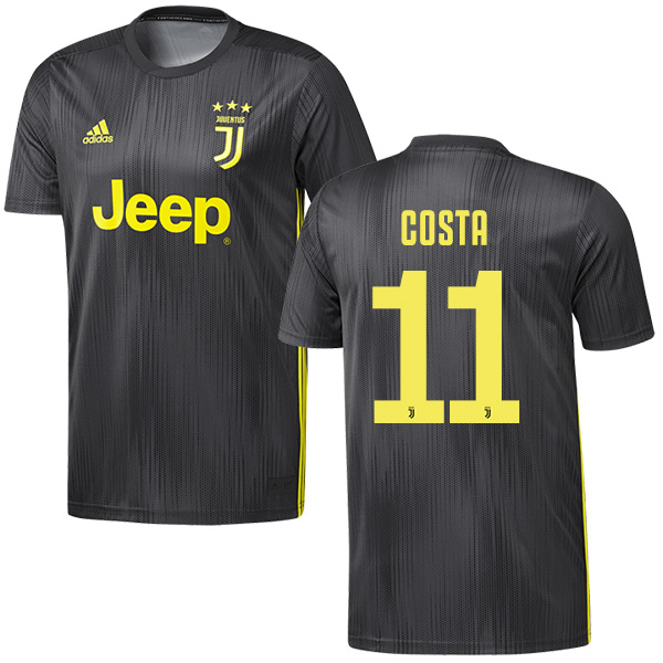 Douglas Costa Juventus FC Adidas Dark Carbon Short Shirt : 18/19 Serie A Club #11 Men's Authentic Third Soccer Jersey